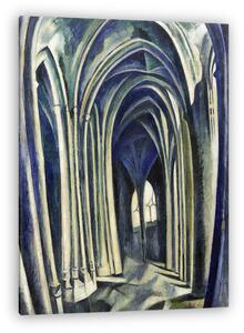 Robert Delaunay: Saint-Severin katedrális (színverzió 1) (vászonkép)