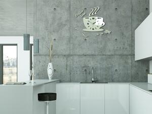 Modern falióra COFFE TIME 3D WHITE NH045-white
