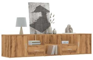 VidaXL Fa Sarokszekrény - 200x40x45 cm - Kézműves Tölgy