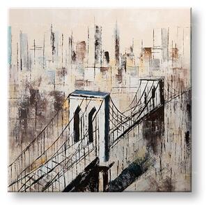 Festett falfestmény CITY 1 rész CWF1885ME1 - 80x80 cm - 80x80 cm