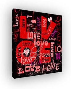 Love - Vertikális elrendezés (vászonkép)