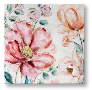 Festett falikép FLOWERS 1 részes 70x70 cm CWF11237WE1