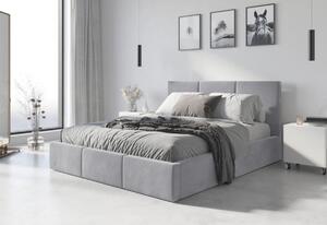 NICKY kárpitozott ágy, 140x200, rózsaszín