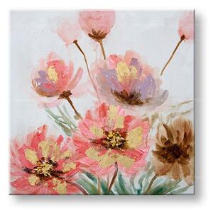 Festett falikép FLOWERS 1 rész 60x60 cm CFAZH6001E1