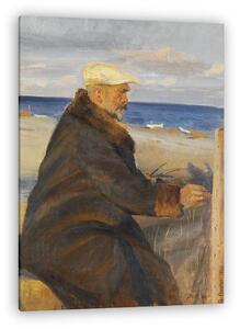 Anna Ancher: Michael Ancher fest (vászonkép)
