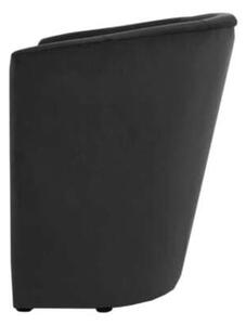 TM-1 Velvet Fotel - Fekete Bársony - Modern Design