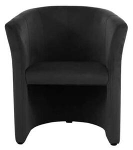 TM-1 Velvet Fotel - Fekete Bársony - Modern Design