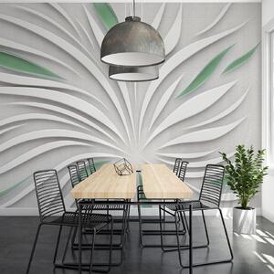 Fotótapéta Absztrakt virág szövet zöld színekben, 3d fotótapéta, u06452v2 : Uwalls.hu