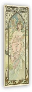 Alfons Mucha: Reggeli ébredés (napszakok részlet) (vászonkép)