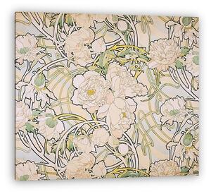 Alfons Mucha: Bazsarózsa (színverzió 1) (vászonkép)