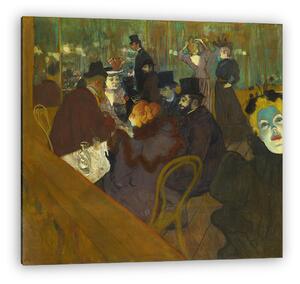 Henri de Toulouse Lautrec: Társaság a Moulin Rougeban (vászonkép)