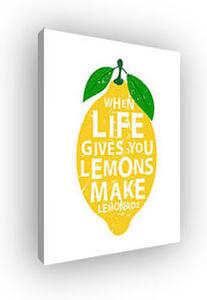 When Life gives you lemons make lemonade (vászonkép)