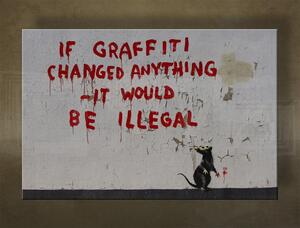 A kép vásznon 1 db Street ART - Banksy