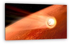 Fotóművészek: Lassuló Perseverance Rover a Mars atmoszférában (illusztráció) (vászonkép)