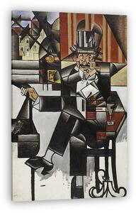 Juan Gris: Férfi a kávéházban (vászonkép)