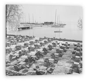 Balatonfüred, Vitorlás étterem terasza (1969) (vászonkép)