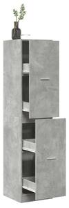 VidaXL betonszürke szerelt fa patikaszekrény 40 x 41 x 174,5 cm