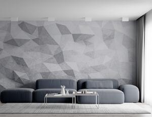 Fotótapéta Fehér és szürke háttér, Geometriai 3D fotótapéta, Népszerű fotótapéta, u97336 - Tapeko.hu
