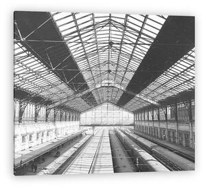 FORTEPAN: Nyugati pályaudvar csarnoka (1976) (vászonkép)