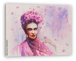 Frida Kahlo által inspirálva, akvarell stilusban (vászonkép)