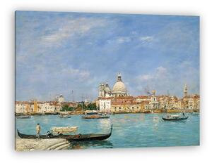 Eugène Louis Boudin: Velence, Santa Maria della Salute (színverzió 1) (vászonkép)