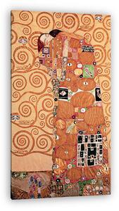 Gustav Klimt: Ölelés (színverzió 1) (vászonkép)