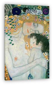 Gustav Klimt: A nő három életkora (részlet - Anya és gyermeke) (vászonkép)