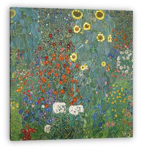 Gustav Klimt: Kert napraforgókkal (vászonkép)