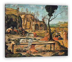 Vittore Carpaccio: Krisztus sírjának készítése (vászonkép)