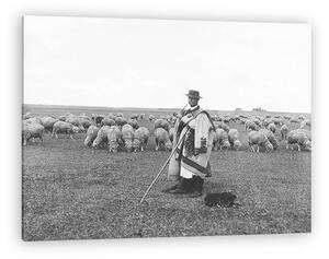 FORTEPAN: Juhász a Hortobágyon (vászonkép)