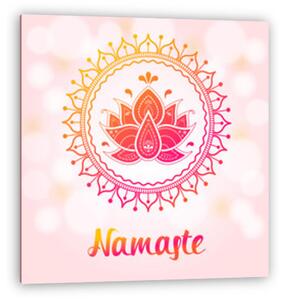 Namaste jóga felirat (vászonkép)