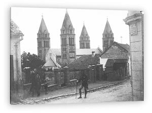 FORTEPAN: Pécs, Széchenyi tér (1956) (vászonkép)