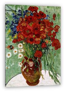 Vincent Van Gogh: Pipacsok és százszorszépek (1890, színverzió 1) (vászonkép)