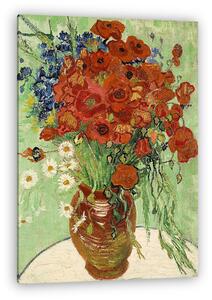 Vincent Van Gogh: Pipacsok és százszorszépek (1890) (vászonkép)