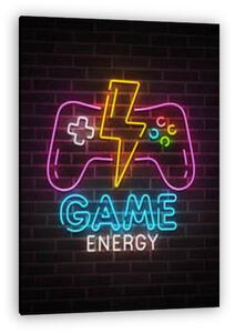 GAME energy (neon series) (vászonkép)
