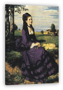 Szinyei Merse Pál: Lilaruhás nő (1874) (vászonkép)