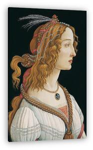 Sandro Botticelli: Egy fiatal nő portéja (vászonkép)