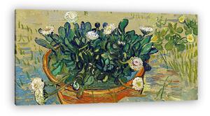 Vincent Van Gogh: Csendélet tál százszorszépekkel (színverzió 1) (vászonkép)