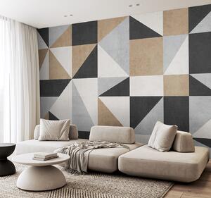 Fotótapéta Geometrikus minta semleges tónusokkal, Modern fotótapéta, Modern fotótapéta, u97643 - Muralas.hu