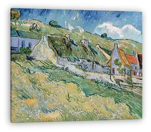 Vincent Van Gogh: Nádfedeles házak (1890) (vászonkép)