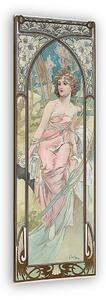 Alfons Mucha: Reggeli ébredés (napszakok részlet, színverzió) (vászonkép)