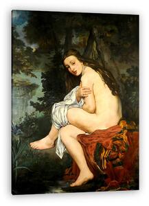 Edouard Manet: Meglepett nimfa (1861, színverzió) (vászonkép)