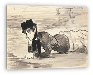 Edouard Manet: Fekvő nő a parton (vászonkép)