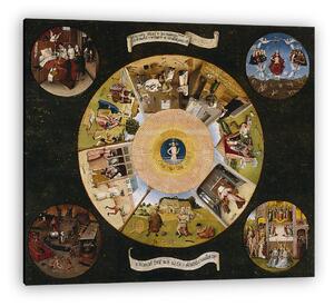 Hieronymus Bosch: A hét fő bűn (vászonkép)