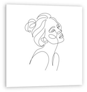 Női arc (vonalrajz, line art) (vászonkép)