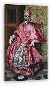 El Greco: Guevara bíboros portréja (vászonkép)