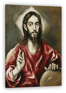 El Greco: A Megváltó Krisztus (vászonkép)