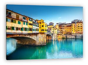 Ponte Vecchio perspektíva, Firenze (vászonkép)