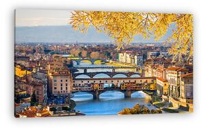 Ponte Vecchio ősszel, Firenze (vászonkép)