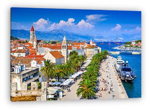 Trogir kikötő (vászonkép)